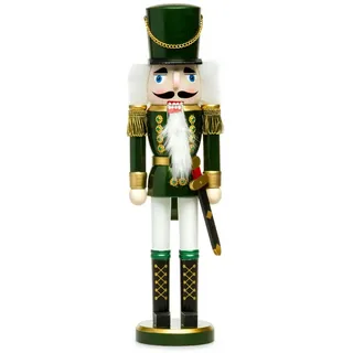 SIKORA Weihnachtsfigur NK-I Deko Nussknacker Figur aus Holz verschiedene Motive 3 Größen grün