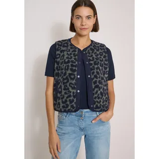 Cecil Teddy-Weste mit Softshelldetails und Leo-Muster -