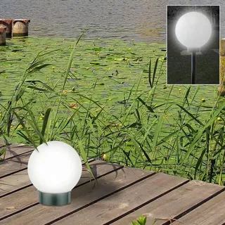 Buri Kugelleuchte Kunststoff Solar 3 in 1 inkl. Leuchtkugel