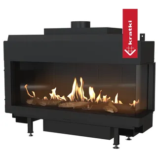 Gaskamin KRATKI LEO 100 rechts Propan Butan Ø 100/150 9,5 kW