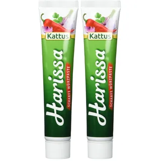 Kattus Harissa - scharfe Würzpaste, 70 g (Packung mit 2)