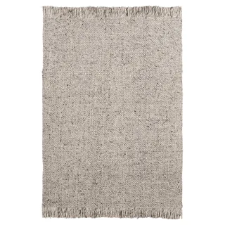 Kayoom Teppich KAYOOM "Pixy 525", grau, B:120cm H:15mm L:170cm, Wolle, Teppiche, Teppich, Kurzflor, Handgewebt, Modernes Muster, Uni, Wolle, Viskose