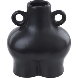 Beliani, Vase, Keramik-Blumenvase schwarz NAFPLIO Lumarko! (1 x)