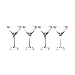 BUTLERS Martiniglas GOLDEN TWENTIES 4x Martini Glas 300ml, Glas