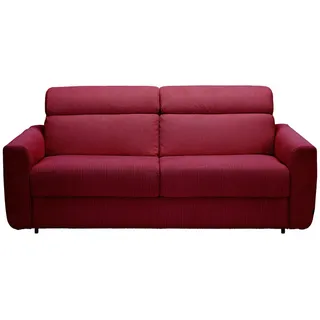 Novel Schlafsofa, Rot, Kunststoff, 2-Sitzer, 200x84x98 cm, Stoffauswahl, Schlafen auf Sitzhöhe, Kinder- & Jugendzimmer, Jugendmöbel, Jugendsofas