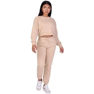 Project X Paris, Damen, Sporthose, basic-jogginganzug für damen mit gummizug (XS), Beige