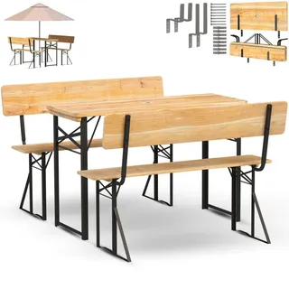 holz4home Bierzeltgarnitur 3-tlg. Holz