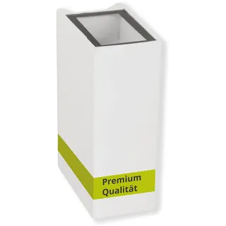 INNOVATE LED Wandleuchte Aussen Weiß Quader [3200K IP54 4W 200lm Abstrahlwinkel Einstellbar] Up and Down Leuchten Aussen Wandleuchte Innen I LED Wandlampe Innen Aussenlampe Wand I Außenlampe Wall