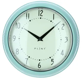 Wanduhr Küchenuhr Retro leaf pastellgrün grün