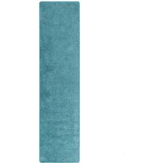 Snapstyle Hochflor Teppichläufer 100 x 100 cm Petrol