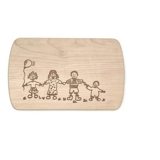 Frühstücksbrett Frühstücksbrettchen Familie personalisiertes Holzbrett Kinder Frühstücksbrett mit Namensgravur