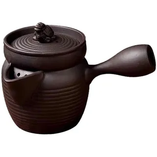 260 Ml Keramik-teekanne Mit Teefilter, Traditionelle Chinesische Teekanne, Teekessel Für Outdoor-aktivitäten Wie Wandern, Küche Und Picknick-black