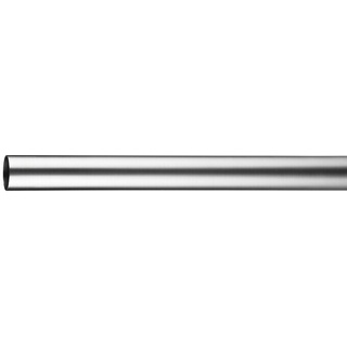 Gardinenstange  (Edelstahloptik, Länge: 240 cm, Durchmesser: 25 mm)