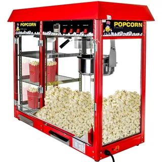 Royal Catering Popcornmaschine Popcornmaker Popcornautomat 1700W 5kg/h beheizte Kammer rot