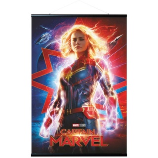 Erik Magnetische Posterleiste mit Poster - Marvel Captain Marvel One Sheet