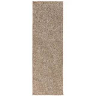 benuta basic Soho Hochflorteppich 80 x 250 cm Beige