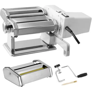 Vevor Elektrische Nudelmaschine Pastamaschine, 9 Stufen 0,3–3 mm Einstellbarer Nudelautomat Nudeln Maker für Lasagne, Ravioli, Spaghetti, Tagliatelle, Korrosionsbeständige Rostfreie Nudelschneider