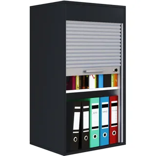 VCM Aktos L Rollladenschrank 50 x 40 x 93 cm schwarz