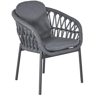 LC Garden Bari Gartenstuhl 63 x 62 x 79 cm dunkelgrau