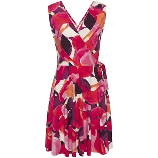VIVANCE Strandkleid Damen rot-lila bedruckt Gr.44