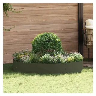 vidaXL Pflanzenring Ø 120 x 20 cm Olive Grün