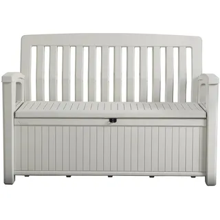Keter Chalet und Garten Patio Bench Premiumqualität, 227 L L, Weiß, 227 L