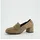 Hochfrontpumps Veloursleder Beige 39