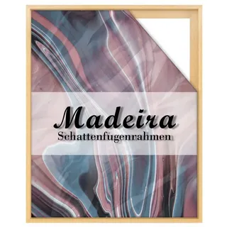 BIRAPA Einzelrahmen Schattenfugenrahmen Madeira, (1 Stück), 45x60 cm, Natur Lackiert, Holz beige 45 cm x 60 cm
