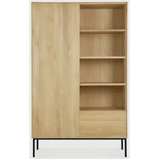 Ethnicraft Whitebird Indoor Schrank Eichenholz 110x45x178 cm - Schwarz