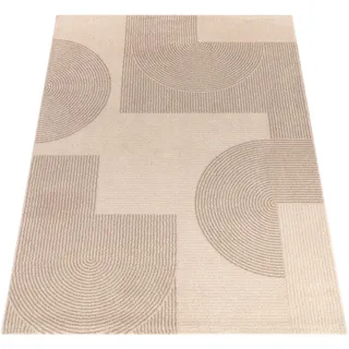 Paco Home Kurzflorteppich 120 x 170 cm Weiß