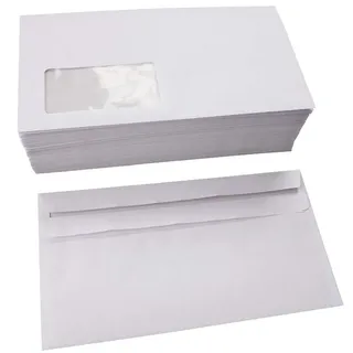 MAILmedia Kompakt 125 x 235 mm 75 g/m2 Weiß 1000 St. selbstklebend mit Fenster