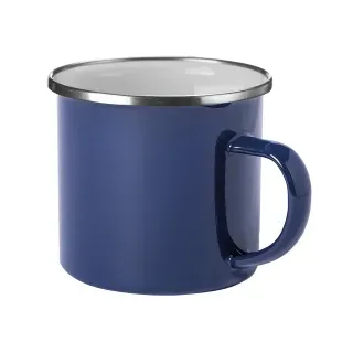 WESTMARK Emaille Tasse, 350 ml 2106226B , 1 Tasse, Farbe: Blau