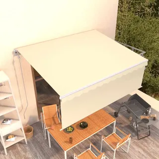 vidaXL Gelenkarmmarkise 4 x 3 m creme
