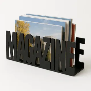 ROCKING GIFTS Magazin Schwarz Metall Zeitschriftenst‰nder