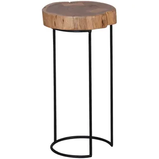 Wohnling Beistelltisch Braun Akazie 28 x 28 x 55 cm