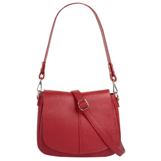 Cluty Umhängetasche Leder Red