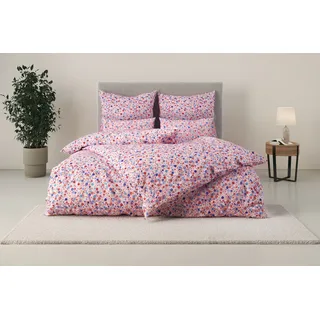 OTTO home Mariby Blümchen Rosa 135 x 200 cm + 2 x 80 x 80 cm