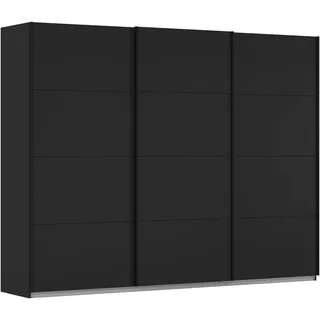 OTTO home Schwebetürenschrank Kleiderschrank Schrank Garderobe AGORDO mit Dekor- oder Hochglanzfront (Breiten 203/271/315/360 cm in drei Griff-Farben - NEU: Farbe SCHWARZ) durchdachte Innenausstattung, in 4 Breiten und 2 Höhen MADE IN GERMANY schwarz 271 cm x 210 cm x 62 cm
