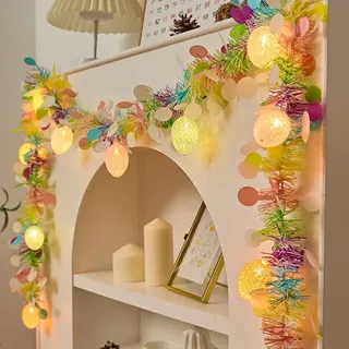 Guirlande Led De Pâques 4m-20 Led – Œufs De Pâques Lumineux, Décoration Festive Intérieure Et Extérieure, Alimenté Par Batterie