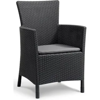 ALLIBERT Iowa Gartenstuhl 60 x 62 x 89 cm graphit
