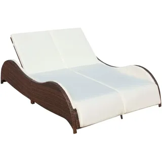 vidaXL Sonnenliege 200 x 132 x 45 cm braun