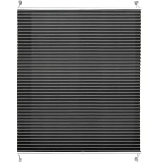 casa pura Plissee Magic 110 x 100 cm schwarz