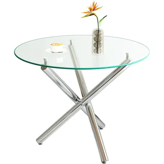 stilvora Esstisch Ø 120 cm silber
