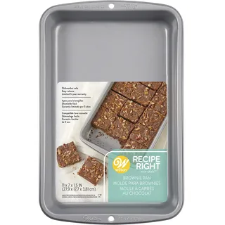 Wilton Recipe Right Antihaft-Brownieform, 11 x 7 Zoll