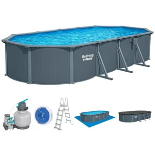 BESTWAY Hydrium Stahlwandpool Komplett-Set 732 x 366 x 132 cm inkl. Sandfilteranlage