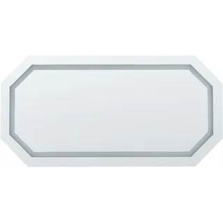 Beliani Badspiegel, mit LED-Beleuchtung achteckig 120/60 cm Locmariaquer