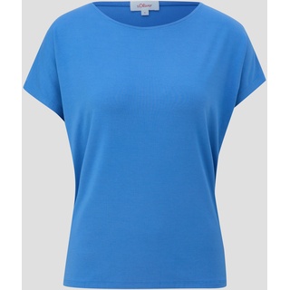 s.Oliver - T-Shirt aus Viskosestretch, Damen, blau, M