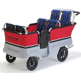 Winther Turtle Kinderbus rot/weiß