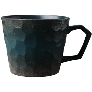 YlobdolY 350ml großer Keramik-Kaffeebecher mit Henkel, Neuheit Steingut Vintage Tee Tasse Espresso Tassen Tassen für Büro und Haus, einzigartiges Geschenk für Männer Frauen,Green