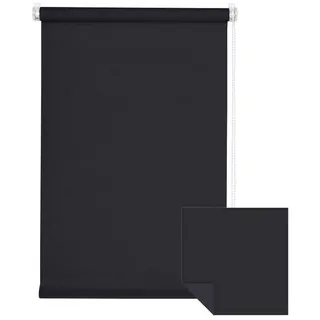 Verdunklungsrollo Klemmfix Tenebra Verdunkelungsrollo, 140 x 160 cm, schwarz, Victoria M., blickdicht, ohne Bohren, in Führungsschienen, Klemmfix, Verdunkelung, Mit Magnet. energiesparend schwarz 140 cm x 160 cm
